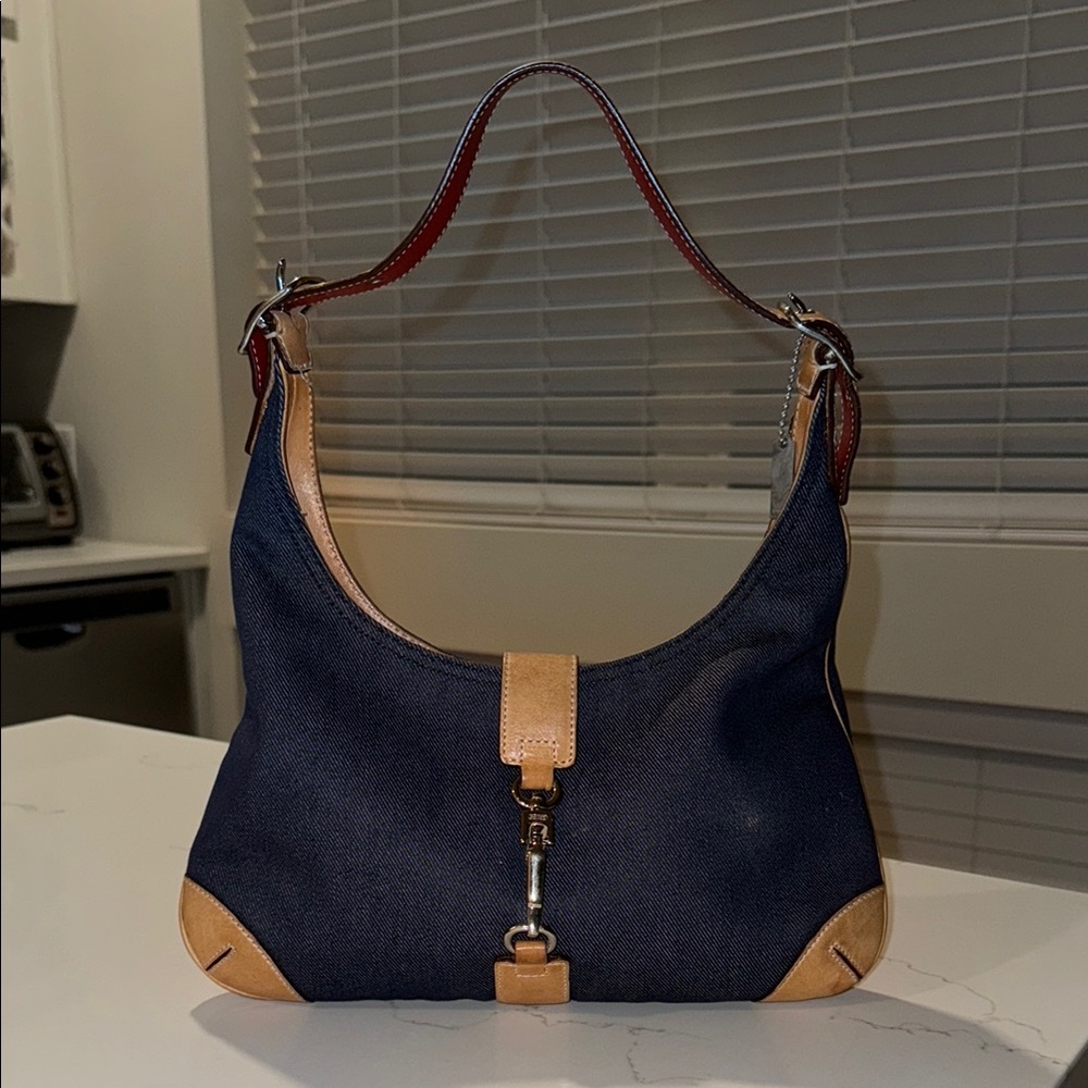 Vintage Coach Two-Tone Shoulder Bag